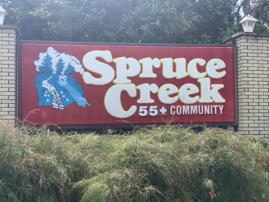 Spruce Creek North 55+ Community Entrance Sign